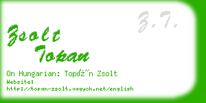 zsolt topan business card